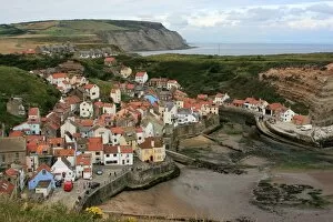 Images Dated 5th November 2008: Landscape shot of Staithes and Runswick