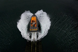 <b class=qtipBold><figcaption>The Lizard Tamar class Rose</figcaption></b><br>The Lizard Tamar class Rose launching down the slipway.<br><em>© Nigel Millard</em> The Lizard Tamar class Rose
