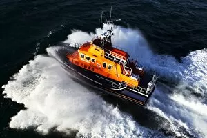 Images Dated 16th June 2011: Stornoway Severn class lifeboat Tom Sanderson 17-18 aerial shot from above