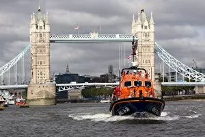 Images Dated 20th September 2010: Tamar class lifeboat Grace Dixon on the River Thames