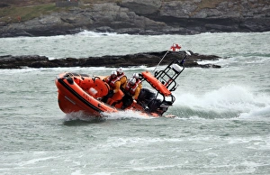 Images Dated 10th March 2011: Trearddur Bay Atlantic 85 Hereford Endeavour B-847 following her naming ceremony by Prince William
