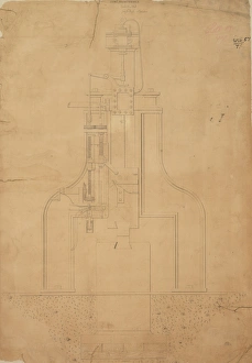 10 cwt steam hammer, front elevation 10 cwt steam hammer, front elevation
