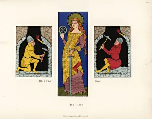 13th century figures from stained-glass windows, Freiburg 13th century figures from stained-glass windows, Freiburg