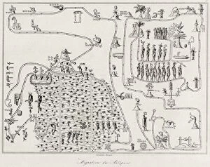 Maps Gallery: 1704 Gemelli Map of the Aztec Migration