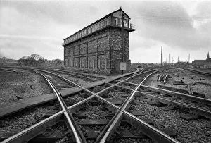 The 180 lever railway signal box at Shrewsbury, Shropshire The 180 lever railway signal box at Shrewsbury, Shropshire