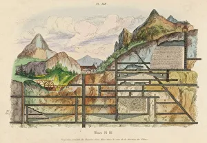 <b class=qtipBold><figcaption>1837/COAL MINE</figcaption></b><br>A cross-section of a coal mine showing all the underground chambers and tunnels.<br><em>© Mary Evans Picture Library</em> 1837/COAL MINE