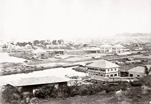 Orient Gallery: 1871 Japan - the railway station Yokohama - from The Far East magazine