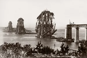 1888 Scotland - the Forth Bridge under construction 1888 Scotland - the Forth Bridge under construction