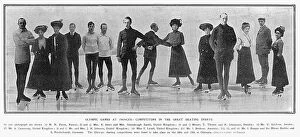 Images Dated 17th January 2014: 1908 Olympic Ice Skaters