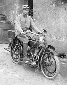 1915 BSA Model K with despatch rider 1915 BSA Model K with despatch rider