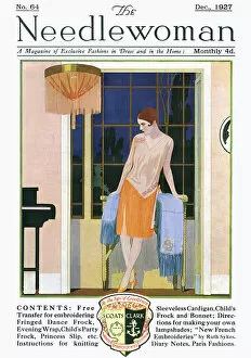 Thoughtful Collection: 1920s woman in room at night