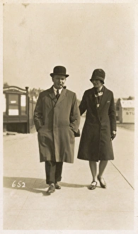 1930s couple on their honeymoon at Felixstowe 1930s couple on their honeymoon at Felixstowe