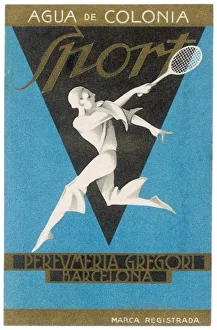 <b class=qtipBold><figcaption>1930S Tennis Player</figcaption></b><br>Stylised player performs a stylish backhand<br><em>© Mary Evans Picture Library</em> 1930S Tennis Player