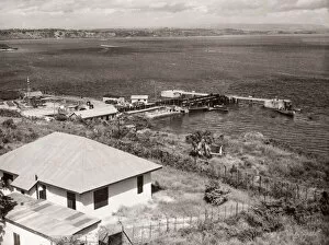 Mombasa Gallery: 1940s East Africa - view of docks at Mombasa Kenya