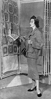 1950s fashion in the Sanderson showroom 1950s fashion in the Sanderson showroom