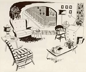 Sofa Gallery: 1950s living room