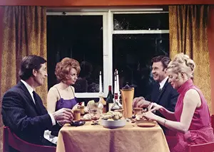 1960s Dinner Party Print: A Formal Sixties Art Prints