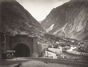 19th c. photograph: Gotthard Rail tunnel, Switzerland 19th c. photograph: Gotthard Rail tunnel, Switzerland