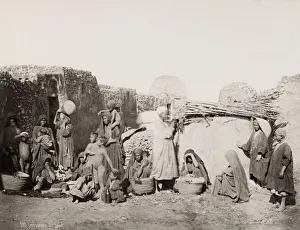 19th century vintage photograph: indigenous group, southern Egypt, women and children, c 19th century vintage photograph: indigenous group, southern Egypt, women and children, c