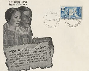 Scandal Gallery: 1st day Cover - Wedding of Duke of Windsor to Wallis Simpson