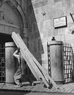 The 3rd Station of the Cross, Jerusalem, Israel. Date: late 1960s The 3rd Station of the Cross, Jerusalem, Israel. Date: late 1960s