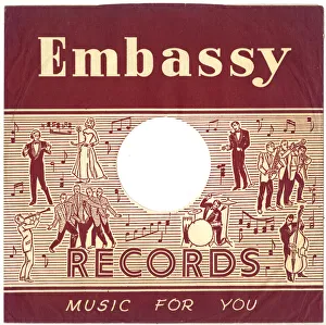 78 rpm Cover Sleeve, Embassy Records, Music for You 78 rpm Cover Sleeve, Embassy Records, Music for You