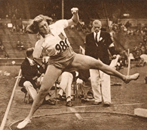 A. E. Panhorst-Niesink putting-the-shot, 1948 Olympics A. E. Panhorst-Niesink putting-the-shot, 1948 Olympics