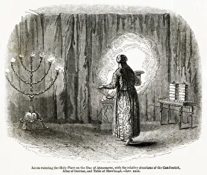 Aaron entering the Holy Place on the Day of Atonement Aaron entering the Holy Place on the Day of Atonement