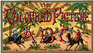 <b class=qtipBold><figcaption>ABC box lid</figcaption></b><br>Coloured picture ABC box lid, 1885 Date: 1885<br><em>© Mary Evans / National Archives</em> ABC box lid