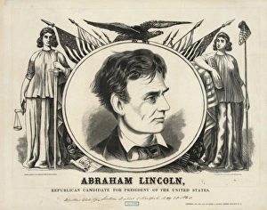 Abraham Lincoln, Republican candidate for president of the U Abraham Lincoln, Republican candidate for president of the U