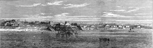 Accra and its coastline in 1873 Accra and its coastline in 1873