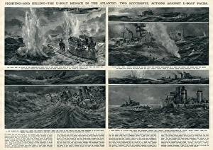 Actions against U-boats in Atlantic by G. H. Davis Actions against U-boats in Atlantic by G. H. Davis