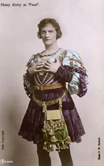 Actor Henry Ainley in the role of Faust Actor Henry Ainley in the role of Faust