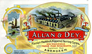 Advert, Allan & Dey, Fish Merchants, Aberdeen Advert, Allan & Dey, Fish Merchants, Aberdeen