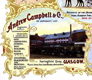 Advert, Andrew Campbell & Co, Ship Builders, Glasgow Advert, Andrew Campbell & Co, Ship Builders, Glasgow