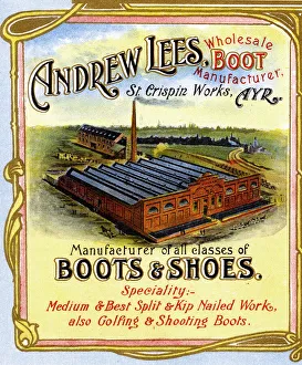 Advert, Andrew Lees, Boot and Shoe Manufacturers, Ayr Advert, Andrew Lees, Boot and Shoe Manufacturers, Ayr