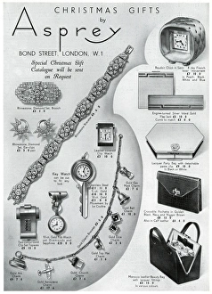 Advert for Asprey christmas presents 1938 Advert for Asprey christmas presents 1938