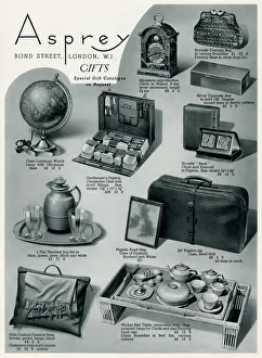 Advert for Asprey selection of household items 1937 Advert for Asprey selection of household items 1937