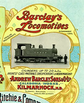 Advert, Barclay's Locomotives, Kilmarnock, Scotland Advert, Barclay's Locomotives, Kilmarnock, Scotland