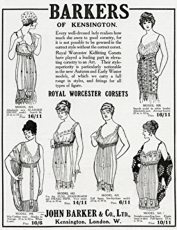 Advert for Barkers of Kensington corsets 1914 Advert for Barkers of Kensington corsets 1914