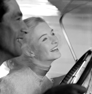 <b class=qtipBold><figcaption>Advertisement for beauty products</figcaption></b><br>Advertisement for beauty products -- male and female models (D Orme and M Colbrook) posing in a car. 1959<br><em>© The Colin Sherborne Collection/Mary Evans Picture Library</em> Advertisement for beauty products