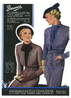 Advertisement for Braemar Wool Suits 1936 Advertisement for Braemar Wool Suits 1936