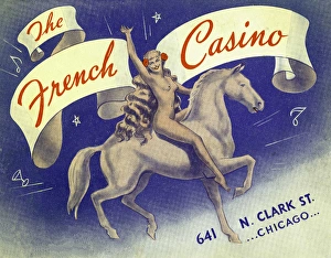 Advertising card for The French Casino in Chicago Advertising card for The French Casino in Chicago
