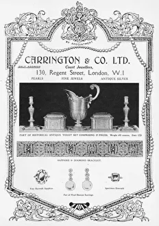 Advert for Carrington and Co Ltd - Court Jewellers, London Advert for Carrington and Co Ltd - Court Jewellers, London