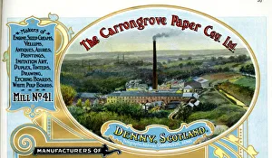 Advert, Carrongrove Paper Co Ltd, Denny, Scotland Advert, Carrongrove Paper Co Ltd, Denny, Scotland