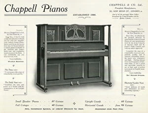 Pianos Collection: Advert for Chappell Pianos, London