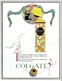 Advert, Colgate Florient Talcum Powder Advert, Colgate Florient Talcum Powder