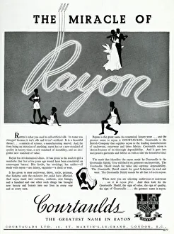Silk Gallery: Advert for Courtaulds Rayons 1936