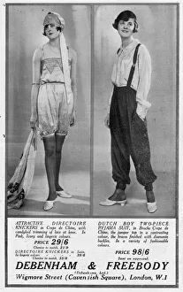 Advert for Debenham & Freebody knickers and pajama suit