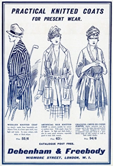 Advert in Debenham & Freebody knitted coats 1917 Advert in Debenham & Freebody knitted coats 1917